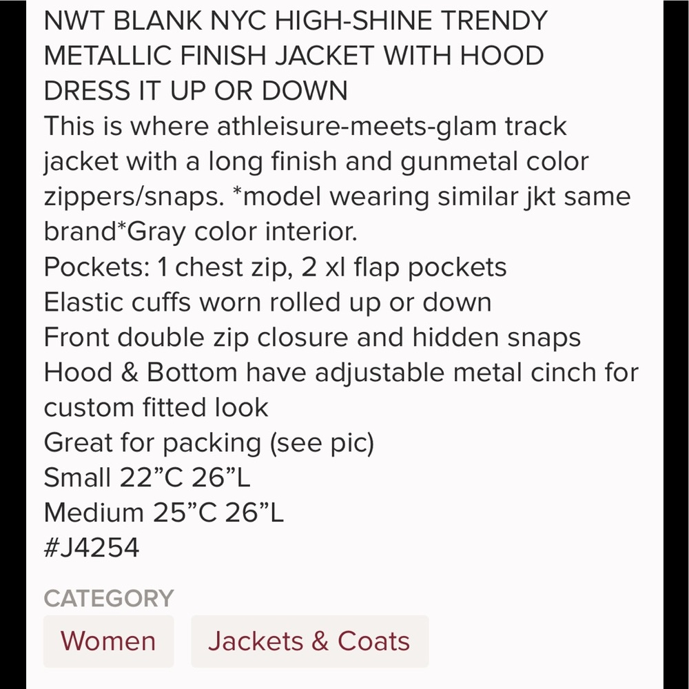 Packable Metallic Jacket - image 3